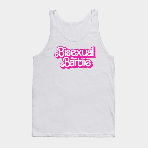 Bi Barbie Logo Barbie The Movie Style Tank Top by Sparkle Star Store